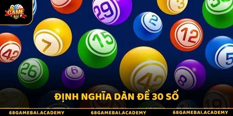 Định nghĩa dàn đề 30 số